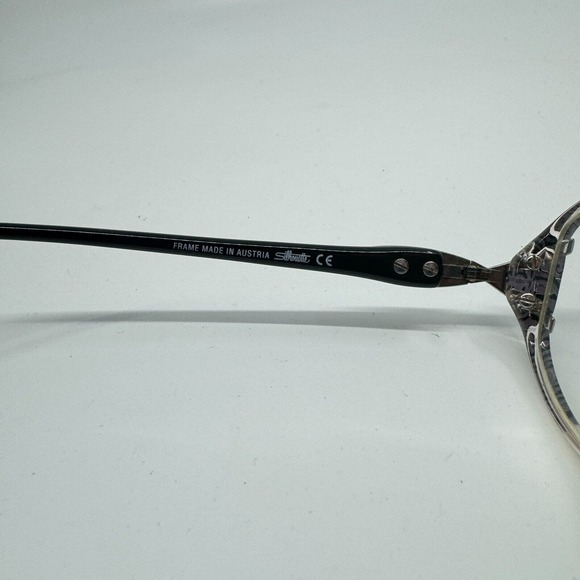 SILHOUETTE SPX M 1883 /20 6060 54-12 Clear Black Eyeglasses H10298 - Picture 5 of 7